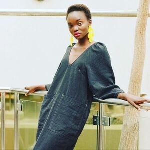 L.F. MARKEY MERCER LINEN DRESS